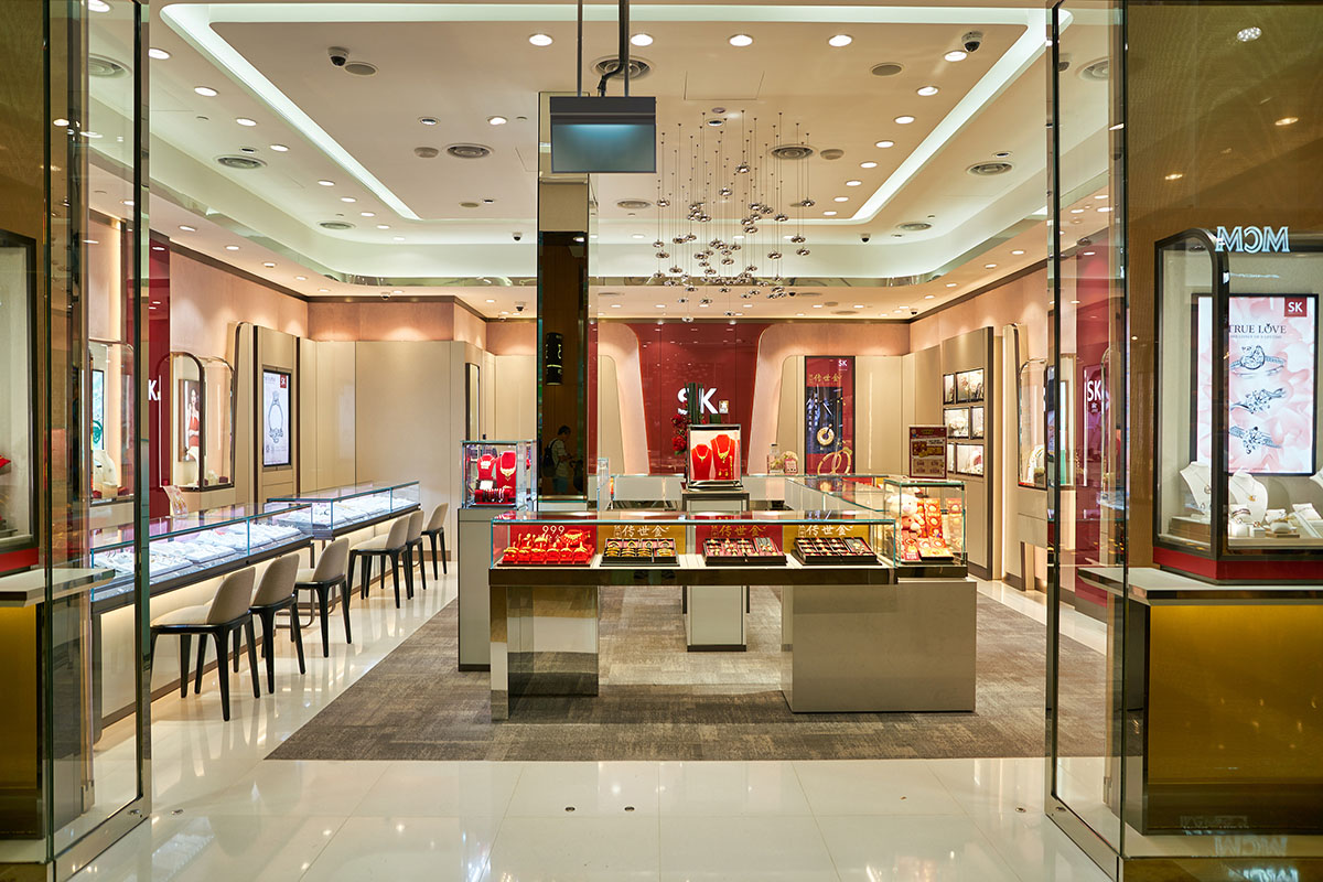 SINGAPORE - CIRCA APRIL, 2019: entrance to SK store in Singapore